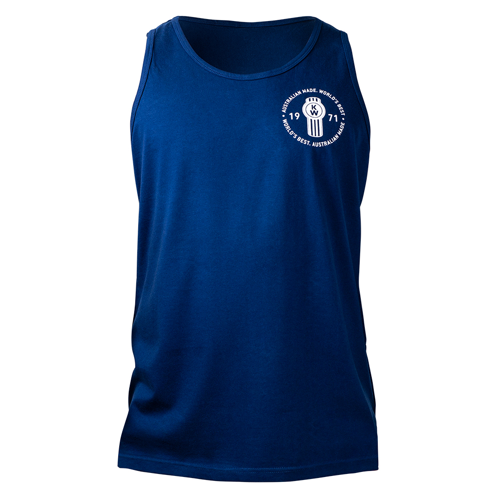 Mens Navy Singlet | Kenworth Consumer