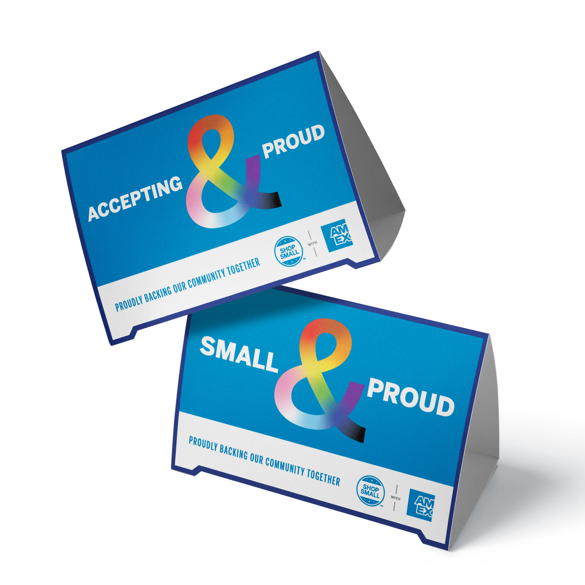 Proud Tent Cards American Express Signs and Supplies Portal